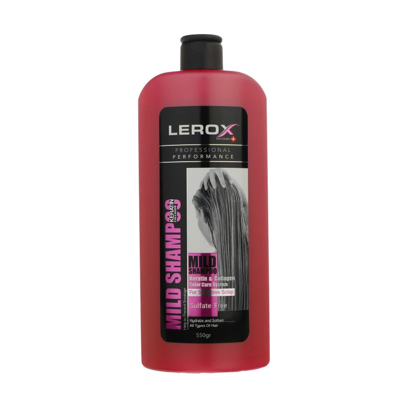 Lerox Keratin O Sulfate-free 550g 2pcs Pack Shampoo and Conditioner