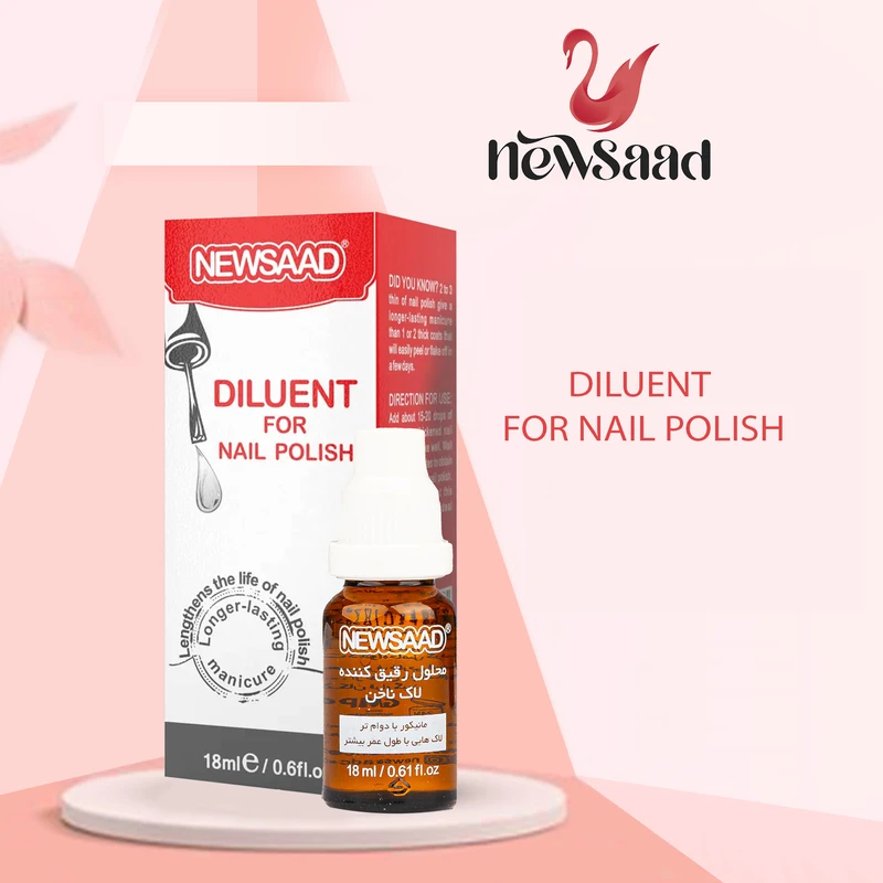 Newsaad DILUENT2 18ml 2pcs Pack Nail Polish Thinner