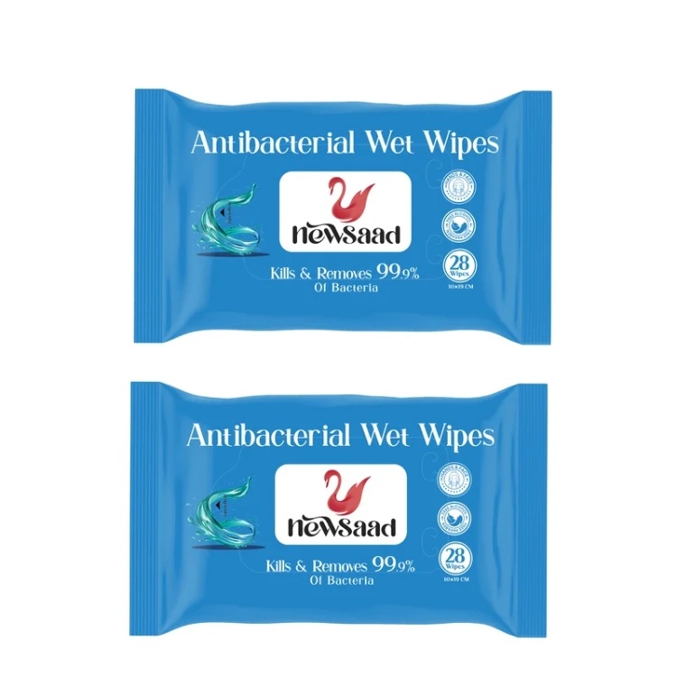 دستمال مرطوب نیوساد بسته دو عددی مدل AntiBacterial-W2 