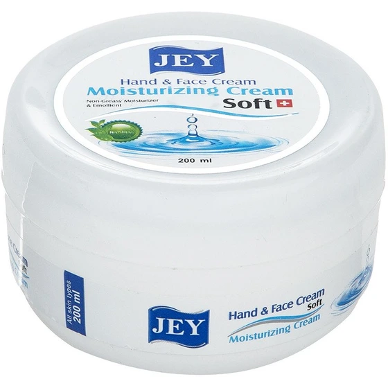 کرم مرطوب کننده دست و صورت جی Soft حجم 200ml مناسب انواع پوست 