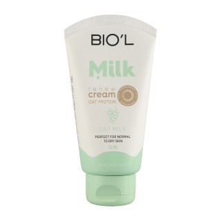 کرم مرطوب کننده دست و صورت بیول مدل Milk And Oat حجم 70ml
